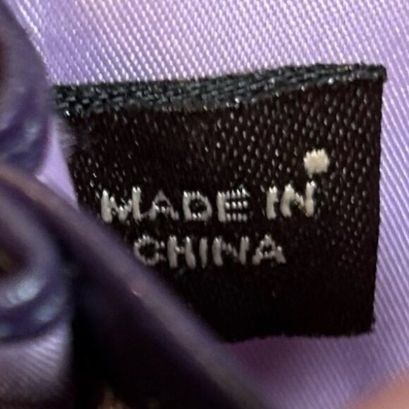 Coach Chelsea Purple Coated Canvas Leather Signature Envelope Clutch Wallet - Picture 5 of 6